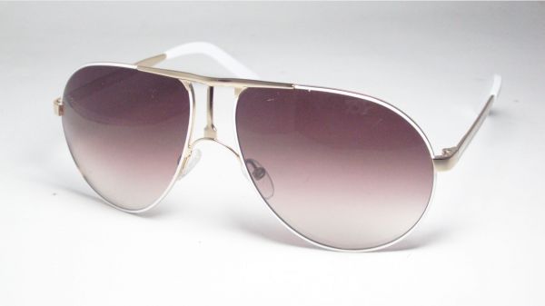 óculos de sol feminino modelo - MT6183 BRANCO com  DOURADO